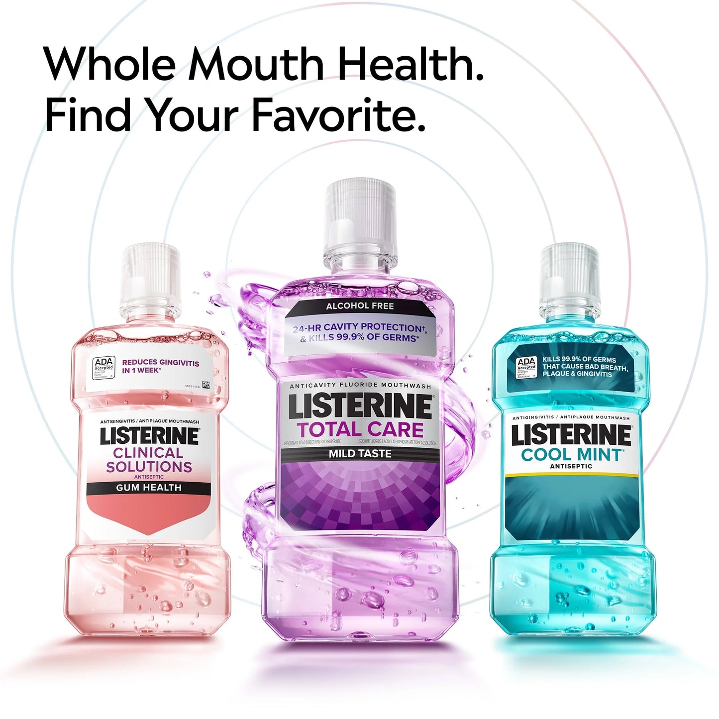 Listerine Ultraclean Antiseptic Gingivitis Mouthwash Oral Care, Cool Mint, 1.5 L