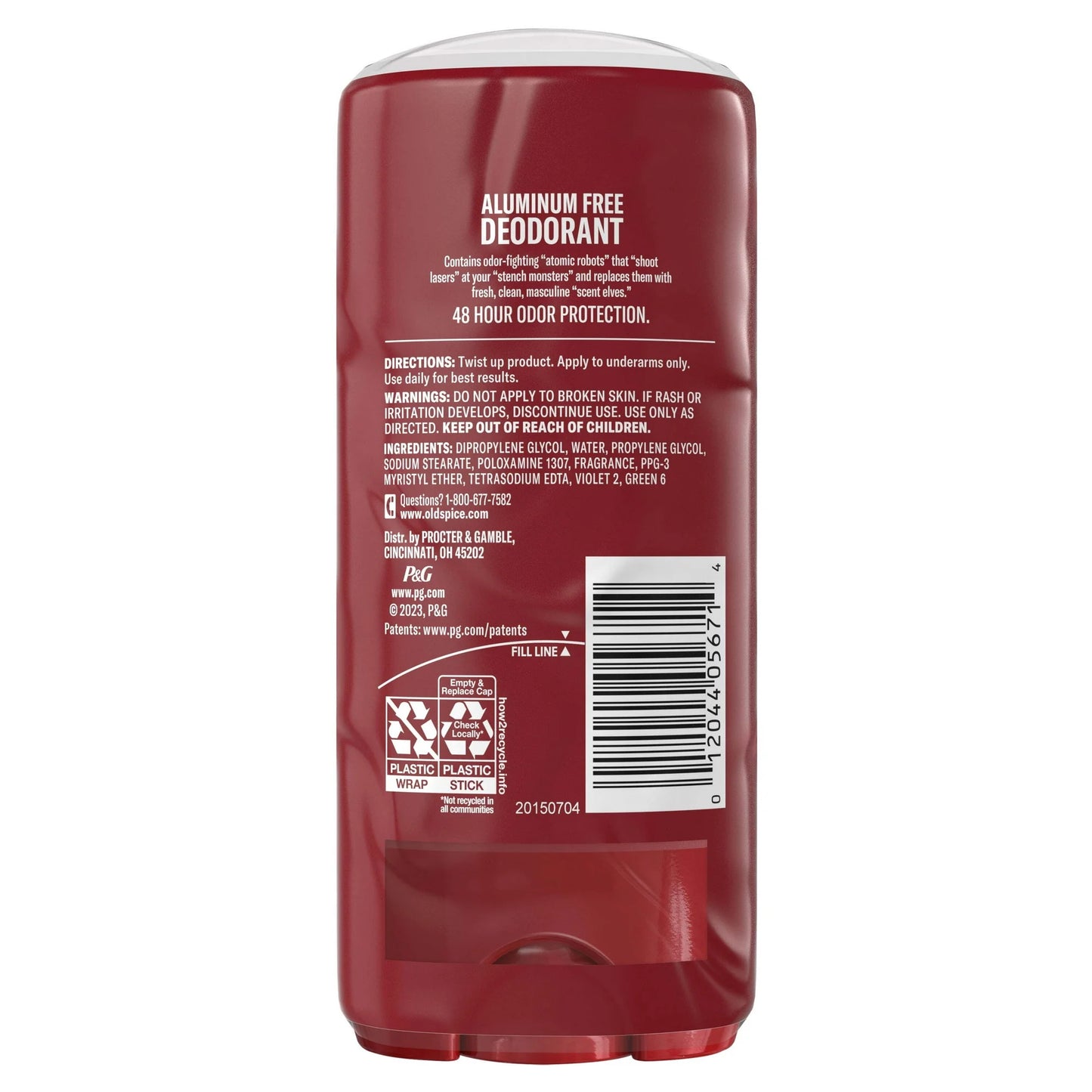 Old Spice Aluminum Free Men's Deodorant, High Endurance Pure Sport, 3.4 oz (2 Pack)