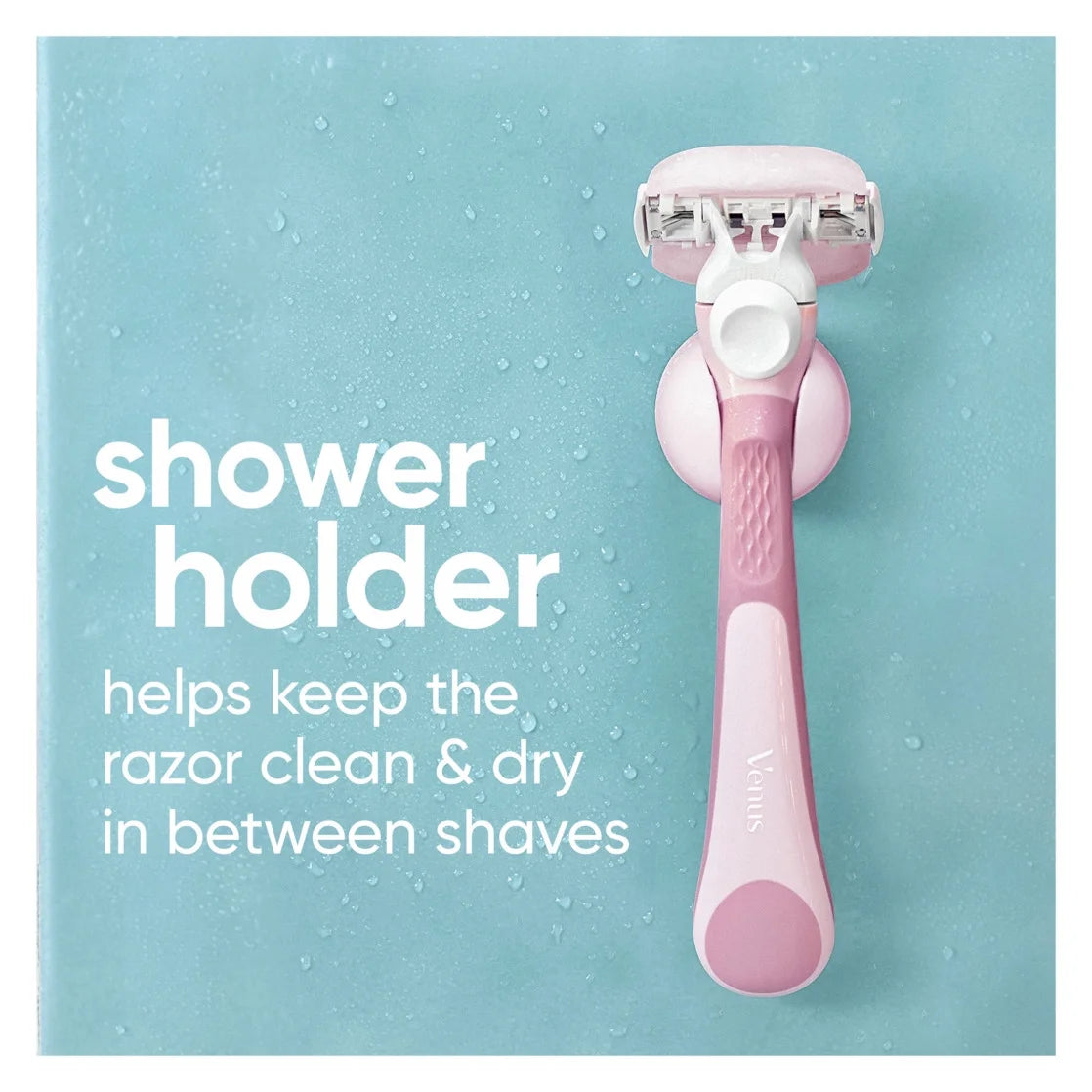 Venus ComfortGlide White Tea Razor for Women, 3 blades, Manual Razor, Handle and 2 Blade Refills, Pink